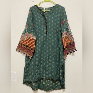 Ethnic Multicolor Patterned kurta